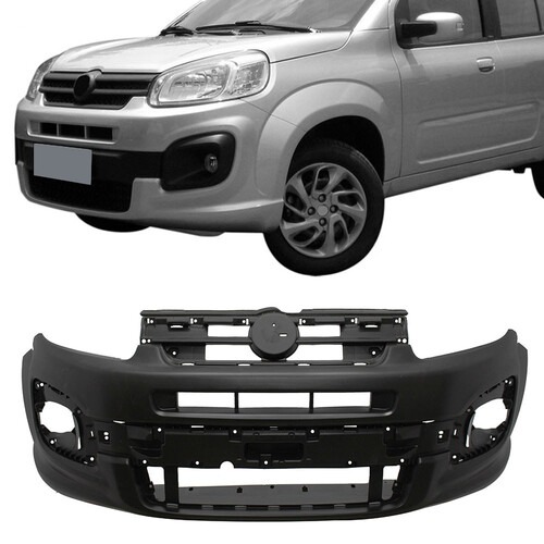 Para-choque Uno 2016 a 2022 dianteiro preto liso com e sem farol - 3575 Para-choque Uno 2016 a 2022 dianteiro preto liso com e sem farol - 3575