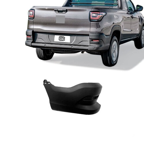 Para-choque Strada Endurance/Freedom/Volcano 2020 a 2023 traseiro esquerdo preto texturizado - 3361 Para-choque Strada Endurance/Freedom/Volcano 2020 a 2023 traseiro esquerdo preto texturizado - 3361