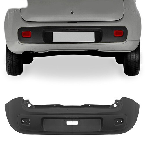 Para-choque Uno 2010 a 2014 traseiro preto texturizado - 3415 Para-choque Uno 2010 a 2014 traseiro preto texturizado - 3415