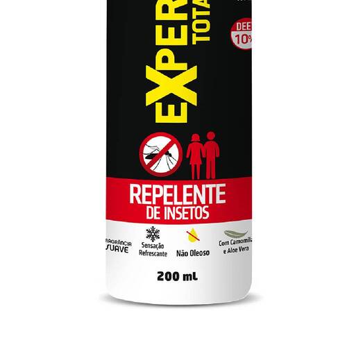 Repelente de insetos em spray 200 ml 10 horas - Expert total