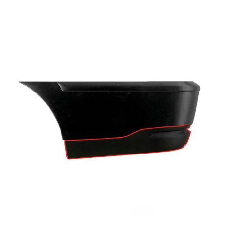 Para-choque Saveiro G3 2003 a 2005 traseiro esquerdo liso parcial - 6523