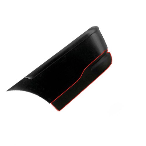 Para-choque Saveiro G3 2003 a 2005 traseiro esquerdo liso parcial - 6523