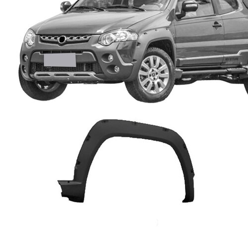 Moldura para-lama Strada Adventure 2014 a 2021 dianteiro direito cinza texturizado - 3598 Moldura para-lama Strada Adventure 2014 a 2021 dianteiro direito cinza texturizado - 3598