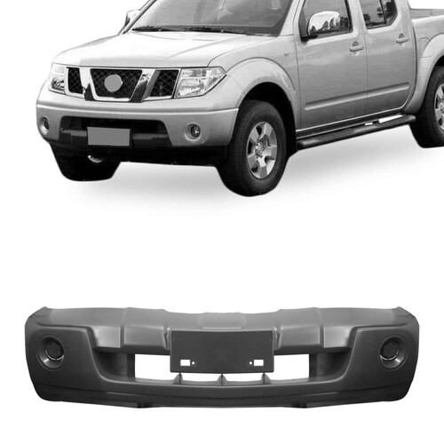Para-choque Frontier 2008 a 2013 dianteiro cinza liso - 9213