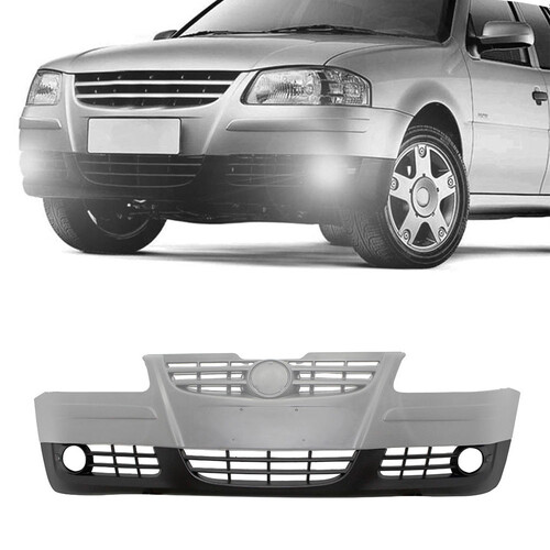 Para-choque Gol/Parati/Saveiro G4 2005 a 2010 dianteiro primer parcial com furo para farol - 6455 Para-choque Gol/Parati/Saveiro G4 2005 a 2010 dianteiro primer parcial com furo para farol - 6455