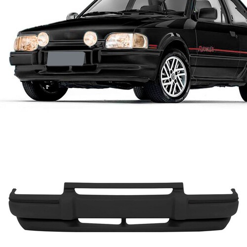 Para-choque Escort Xr3 1987 a 1992 dianteiro preto texturizado com alma pl�stica - 2665