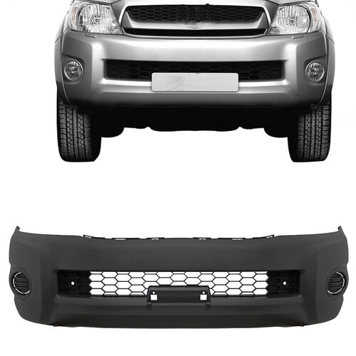 Para-choque Hilux 2009 a 2011 dianteiro preto com grade - 7016