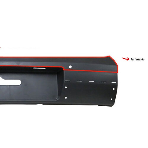 Para-choque Saveiro Cross G5/G6 2008 a 2016 traseiro central preto - 6370 Para-choque Saveiro Cross G5/G6 2008 a 2016 traseiro central preto - 6370