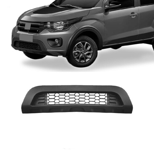 Spoiler Mobi Way 2016 a 2021 Trekking/Like 2021 a 2025 dianteiro texturizado com grade - 3390 Spoiler Mobi Way 2016 a 2021 Trekking/Like 2021 a 2025 dianteiro texturizado com grade - 3390