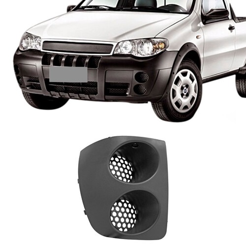 Moldura farol Strada Trekking Restyling 2 2005 a 2012 dianteiro direito preto sem farol - 3422 Moldura farol Strada Trekking Restyling 2 2005 a 2012 dianteiro direito preto sem farol - 3422