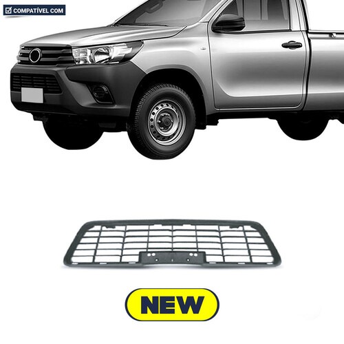 Grade Hilux Cabine Dupla 2015 a 2018 dianteiro preto - 7079