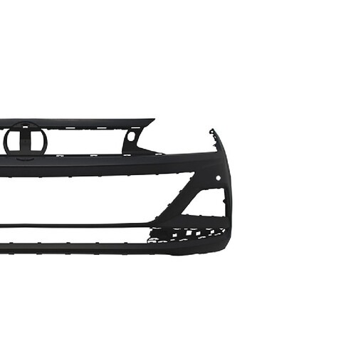 Para-choque Polo/Virtus 2017 a 2022 dianteiro preto liso com e sem farol - 6143