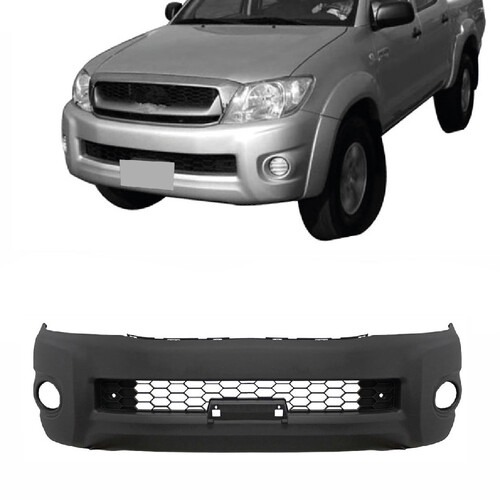 Para-choque Hilux 2009 a 2011 dianteiro preto com grade - 7062