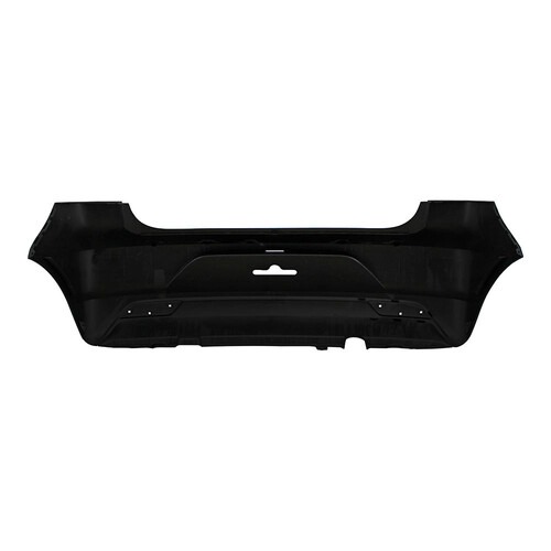 Para-choque Fox 2014 a 2022 traseiro preto liso parcial sem furo para sensor - 6471-E