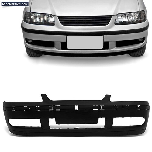 Para-choque Gol Turbo G3 2000 a 2002 dianteiro preto - 6421