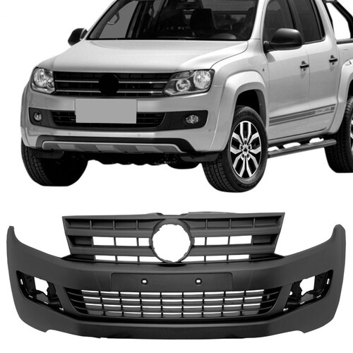 Para-choque Amarok 2010 a 2016 dianteiro preto texturizado com e sem furo - 6500