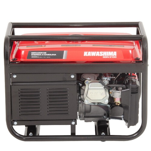 Gerador de energia 3 Kva a gasolina partida manual com AVR bivolt - GGN 3100  110V/220V