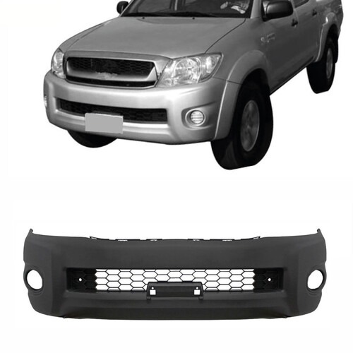 Para-choque Hilux 2009 a 2011 dianteiro preto com grade - 7063
