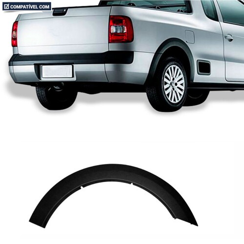 Moldura para Roda Saveiro G5/G6 2008 a 2016 traseiro esquerdo preto - 6622 Moldura para Roda Saveiro G5/G6 2008 a 2016 traseiro esquerdo preto - 6622