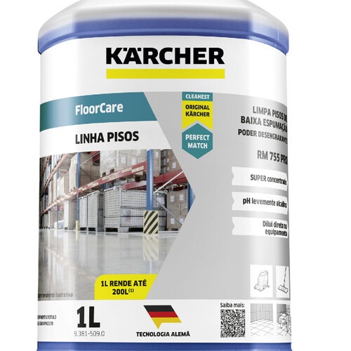 Detergente limpeza profissional concentrado 1 Litros - FloorCare RM 755 Detergente limpeza profissional concentrado 1 Litros - FloorCare RM 755