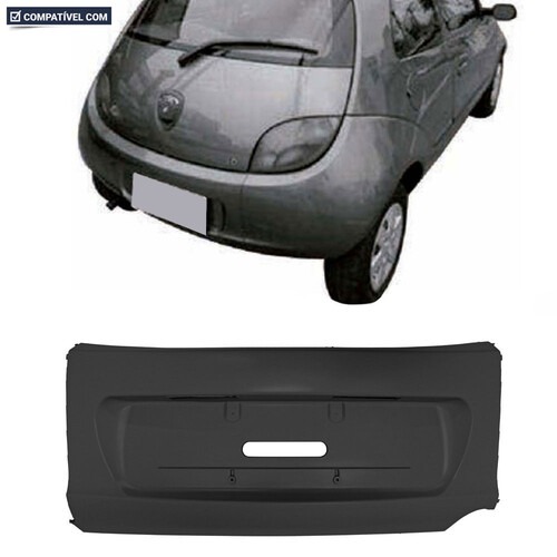 Para-choque KA 1997 a 2002 traseiro centro preto - 2610P
