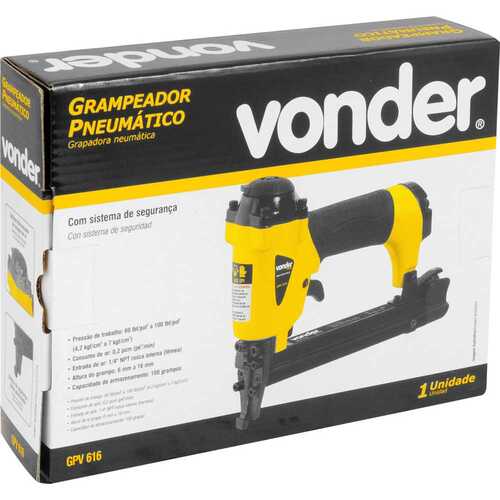 Grampeador pneum�tico capacidade de 6 a 16 mm - GPV616