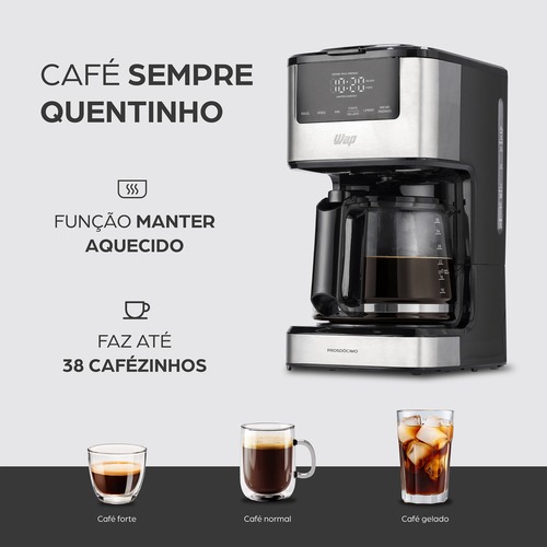 Cafeteira el�trica digital 900W timer program�vel 24H Prosd�cimo - WCD1500  110V