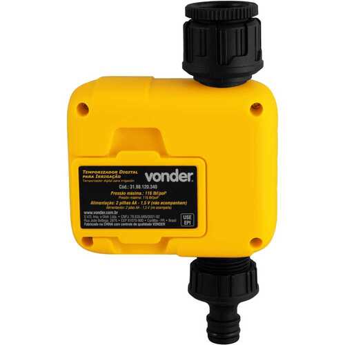 Temporizador digital para irrigação Temporizador digital para irrigação