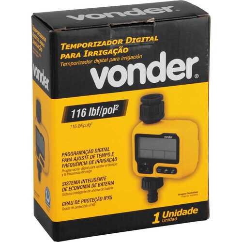 Temporizador digital para irrigação Temporizador digital para irrigação
