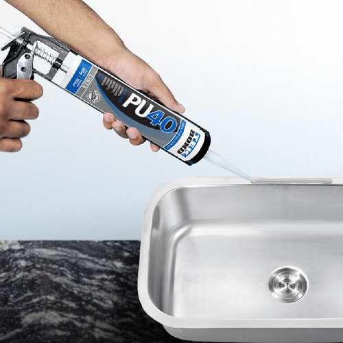 Adesivo selante PU branco cartucho 310ml - PU40 Adesivo selante PU branco cartucho 310ml - PU40