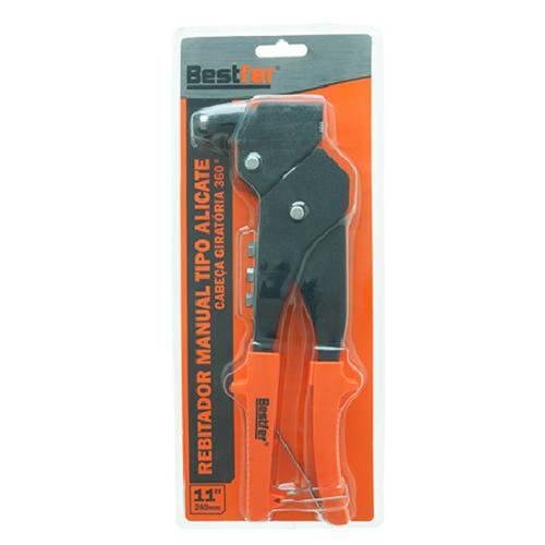 Rebitador manual cabe�a girat�ria 360� para rebites at� 4,8 mm - BFH3670