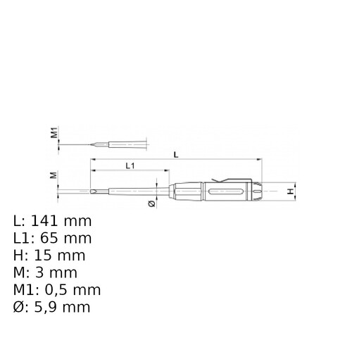 Chave teste com ponta fenda 150 a 250V - BW1253 Chave teste com ponta fenda 150 a 250V - BW1253