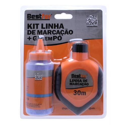 Giz de linha 30 metros com fio marcador em azul - BFH2912 Giz de linha 30 metros com fio marcador em azul - BFH2912