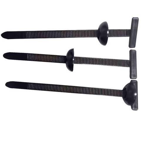 Abraçadeira de nylon cabeça redonda 15 mm x 9,5 cm 100 peças preta Abraçadeira de nylon cabeça redonda 15 mm x 9,5 cm 100 peças preta