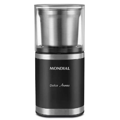 Moedor de caf� e gr�os el�trico 180W em a�o inox Dolce Arome - MCF-01-BI  220V