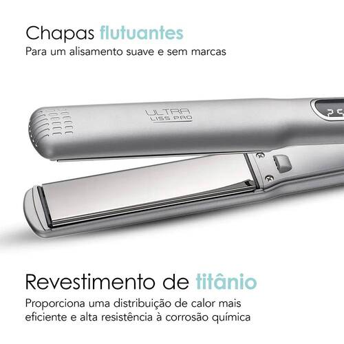 Prancha Progressiva cabo girat�rio Ultra Liss Pro - P-02-PRO  110V/220V