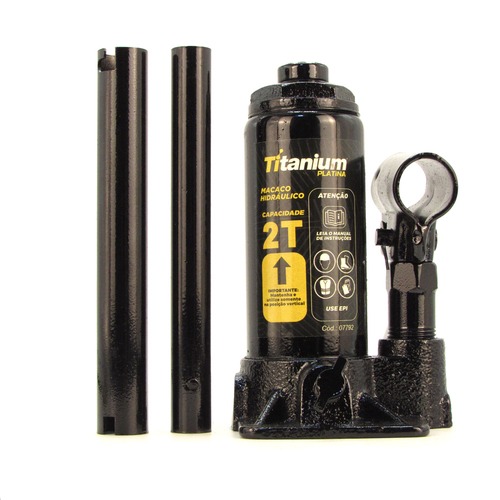 Macaco hidráulico tipo garrafa 2 toneladas - 7792 Macaco hidráulico tipo garrafa 2 toneladas - 7792