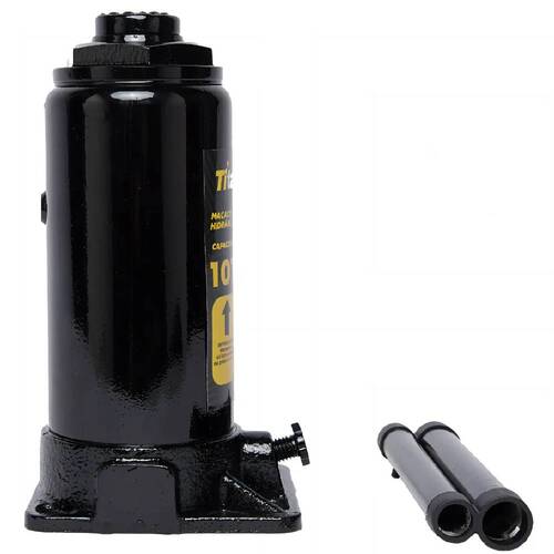 Macaco hidr�ulico tipo garrafa 10 toneladas - 7426 - Titanium