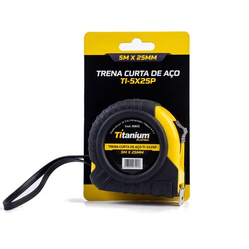 Trena emborrachada com fita de a�o 25 mm x 5 m com trava  - 8632