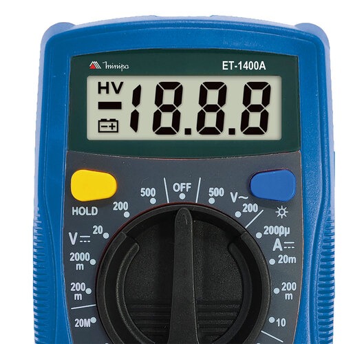 Mult�metro digital port�til 500V AC/DC - ET-1400A