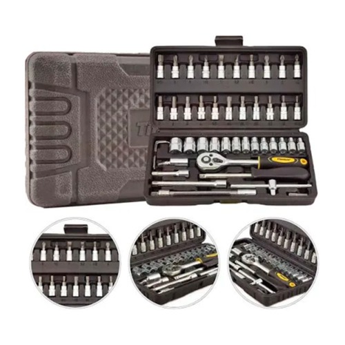 Jogo de soquete sextavado 4 a 14 mm encaixe 1/4