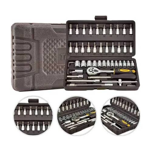 Jogo de soquete sextavado 4 a 14 mm encaixe 1/4