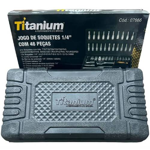 Jogo de soquete sextavado 4 a 14 mm encaixe 1/4