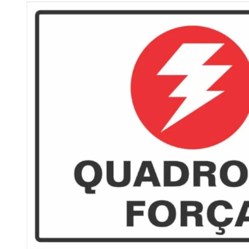 Placa sinalizadora em poliestireno Quadro de For�a - 220AK