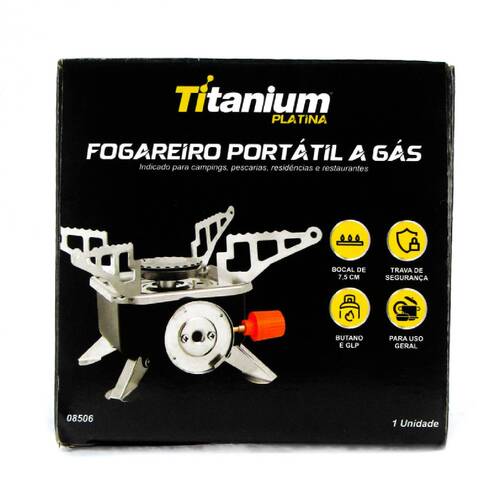 Fogareiro port�til dobr�vel a g�s com acendimento autom�tico - EH-12