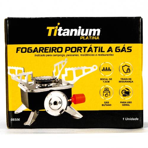 Fogareiro port�til dobr�vel a g�s com acendimento autom�tico - EH-12