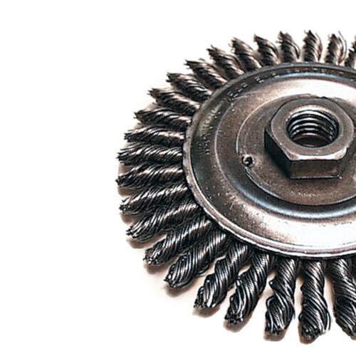 Escova de a�o circular torcida 125 mm