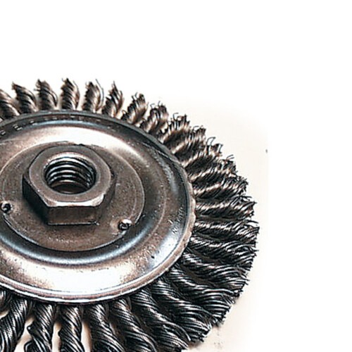 Escova de a�o circular torcida 125 mm