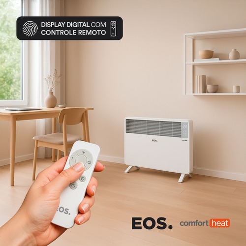 Aquecedor el�trico digital convector 2000W para piso e parede Comfort Heat - EAQ04  220V
