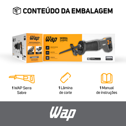 Serra sabre 1200 watts velocidade vari�vel - WF SA01  110V